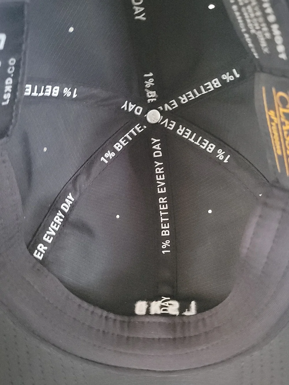 Black Embroidered Train Cap